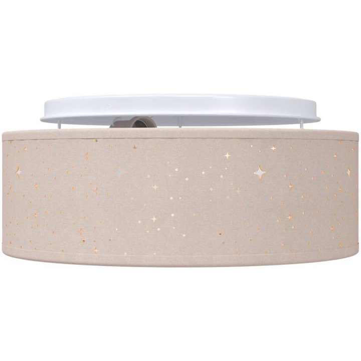 Taklampor med stjärnformad lampskärm taupe 30 cm tyg E27 vidaXL 30 x 30 x 13.5 cm – bild 5