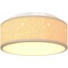 Taklampor med stjärnformad lampskärm taupe 30 cm tyg E27 vidaXL 30 x 30 x 13.5 cm – miniatyr 10
