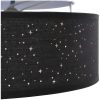 taklampor med stjärnformad skärm svart 38 cm tyg E27 vidaXL 38 x 38 x 13.5 cm – miniatyr 8