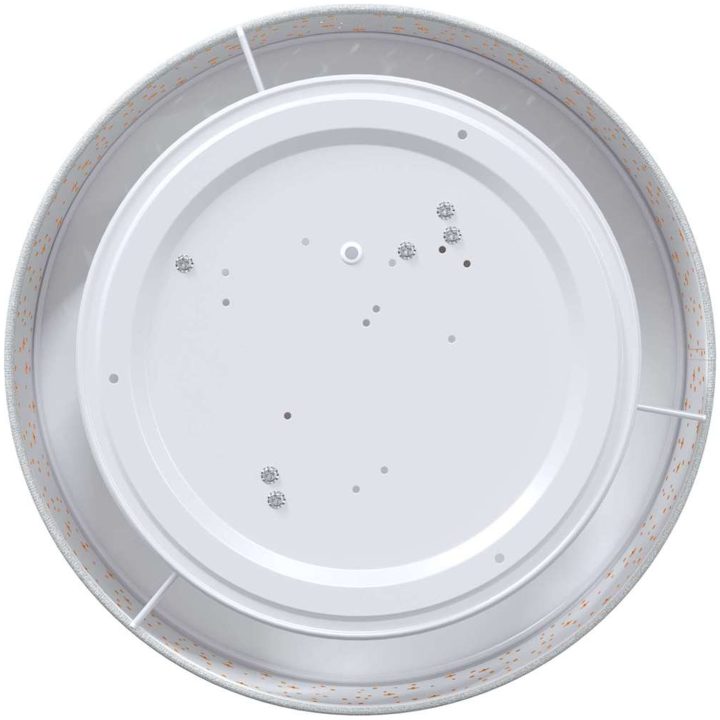 Taklampor med stjärnig lampskärm Grå 38 cm Tyg E27 vidaXL 38 x 38 x 13.5 cm – bild 6
