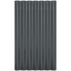 Takplåt 12 st pulverlackerat stål antracit vidaXL 60 x 36 cm – miniatyr 4