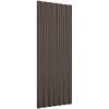 Takplåt 12 st pulverlackerat stål brun vidaXL 100 x 36 cm – miniatyr 3
