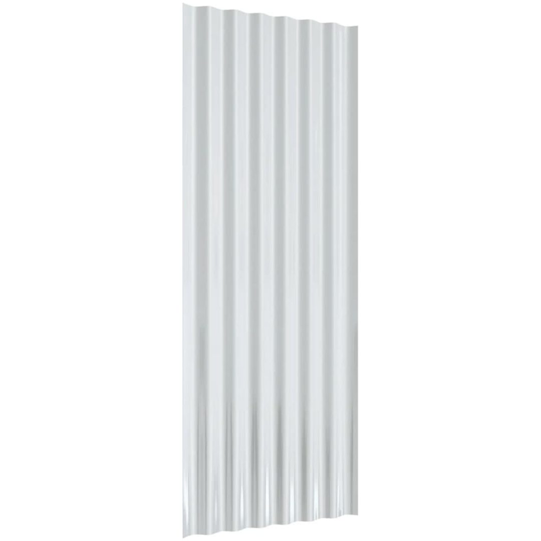 Takplåt 12 st pulverlackerat stål brun vidaXL 100 x 36 cm – bild 5