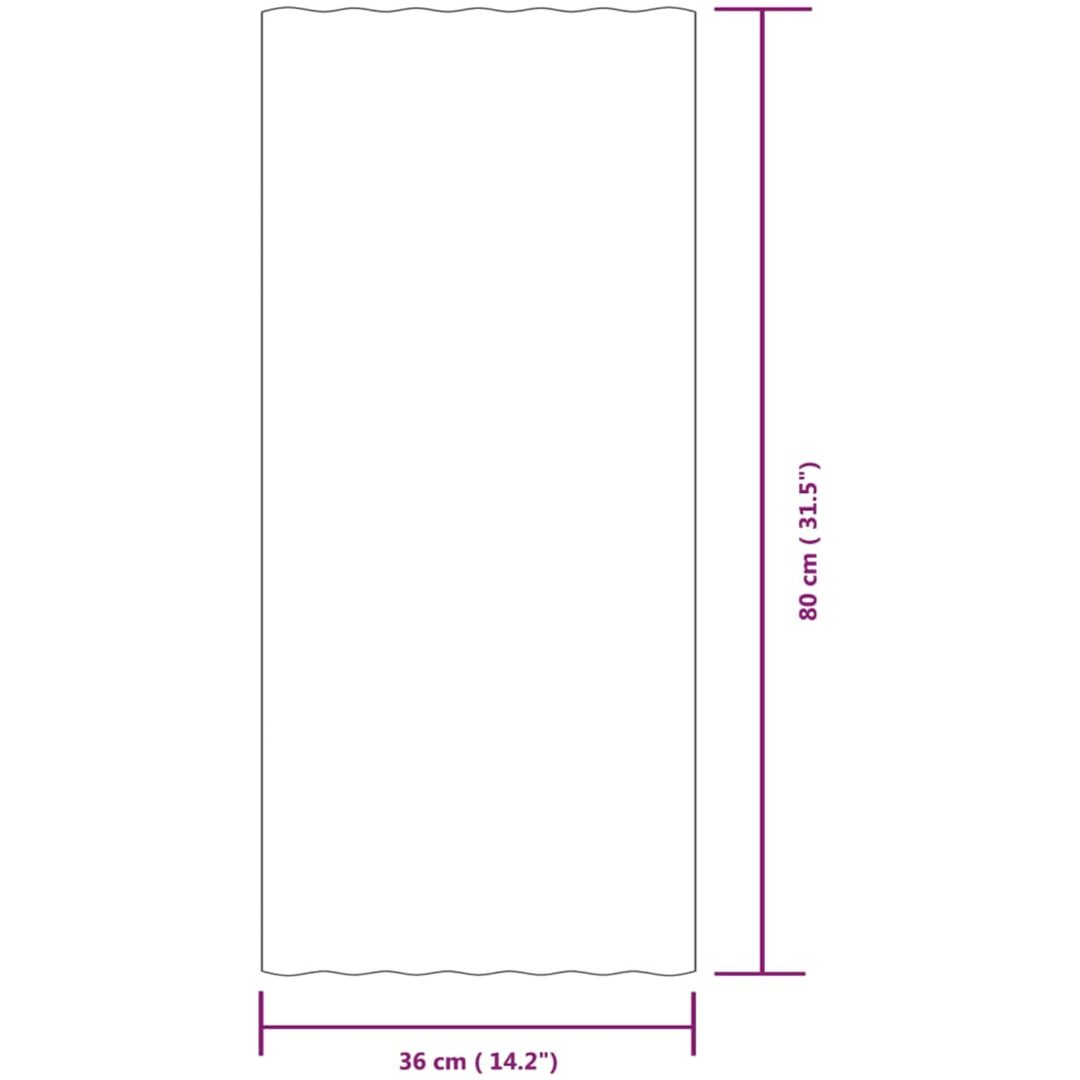 Takplåt 12 st pulverlackerat stål grå vidaXL 80 x 36 cm – bild 7