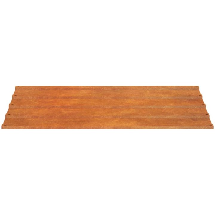 Takplåt 12 st rostfärgad rosttrögt stål vidaXL 60 x 44 cm – bild 5