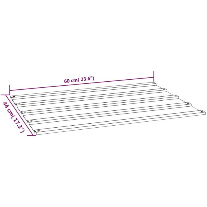 Takplåt 12 st rostfärgad rosttrögt stål vidaXL 60 x 44 cm – bild 7