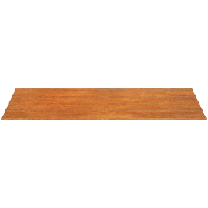 Takplåt 12 st rostfärgad rosttrögt stål vidaXL 80 x 44 cm – bild 5