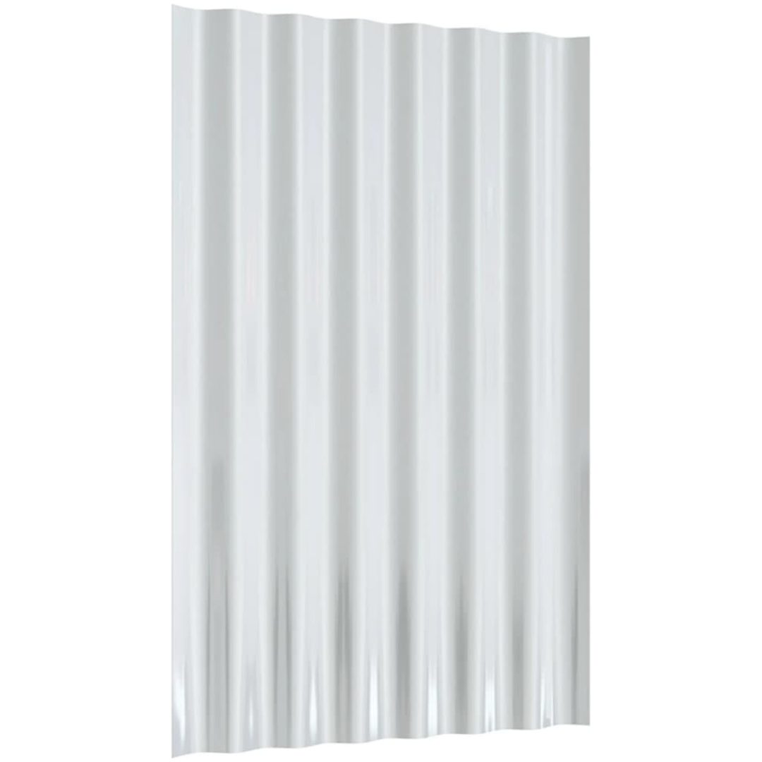 Takplåt 36 st pulverlackerat stål grå vidaXL 60 x 36 cm – bild 5