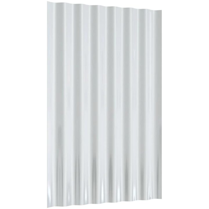 Takplåt 36 st pulverlackerat stål grå vidaXL 60 x 36 cm – bild 5