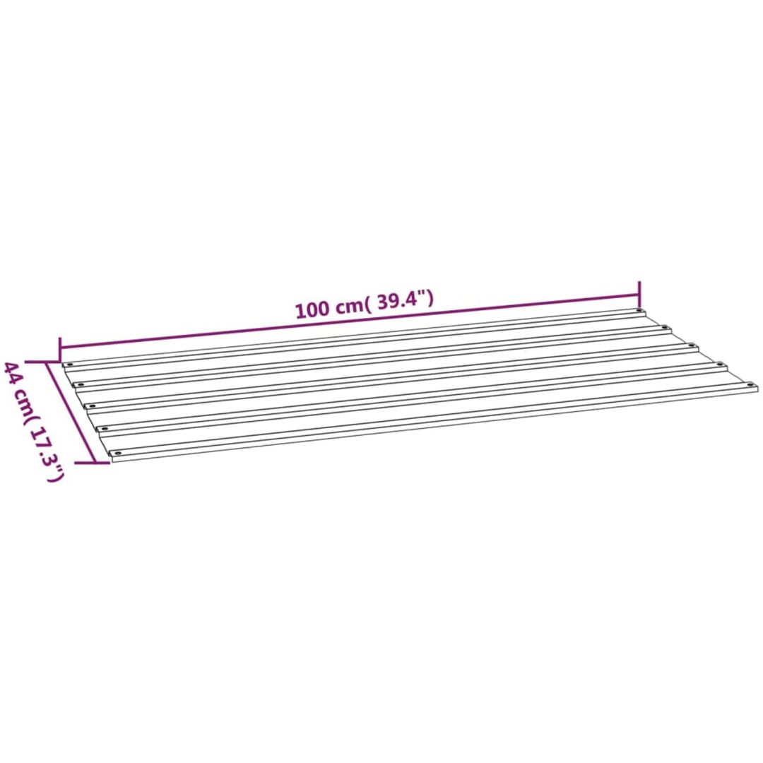 Takplåt 36 st rostfärgad rosttrögt stål vidaXL 100 x 44 cm – bild 7