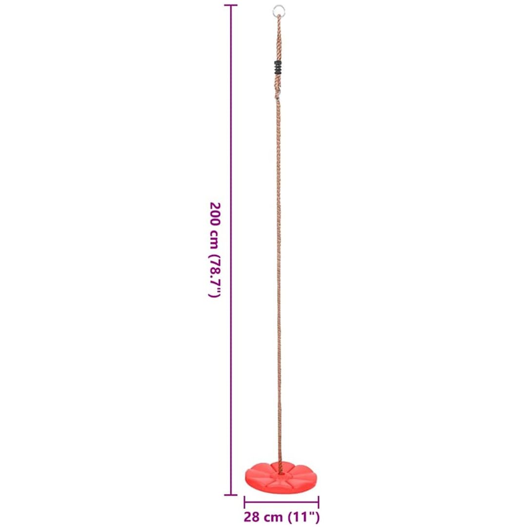 Tallriksgunga 200 cm röd vidaXL – bild 5