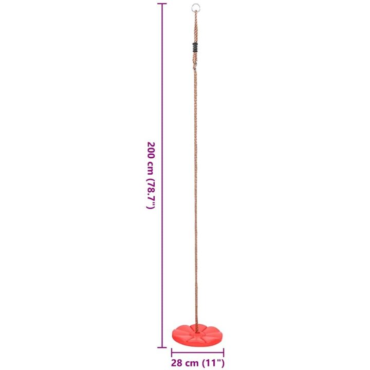 Tallriksgunga 200 cm röd vidaXL – bild 5