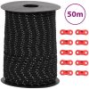 Tältlina med reflekterande remsor och fästen 50 m vidaXL 3 MM – miniatyr 1