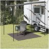 Tältmatta antracit HDPE vidaXL 250 x 250 cm – miniatyr 1