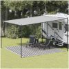 Tältmatta antracit och vit HDPE vidaXL 400 x 400 cm – miniatyr 3