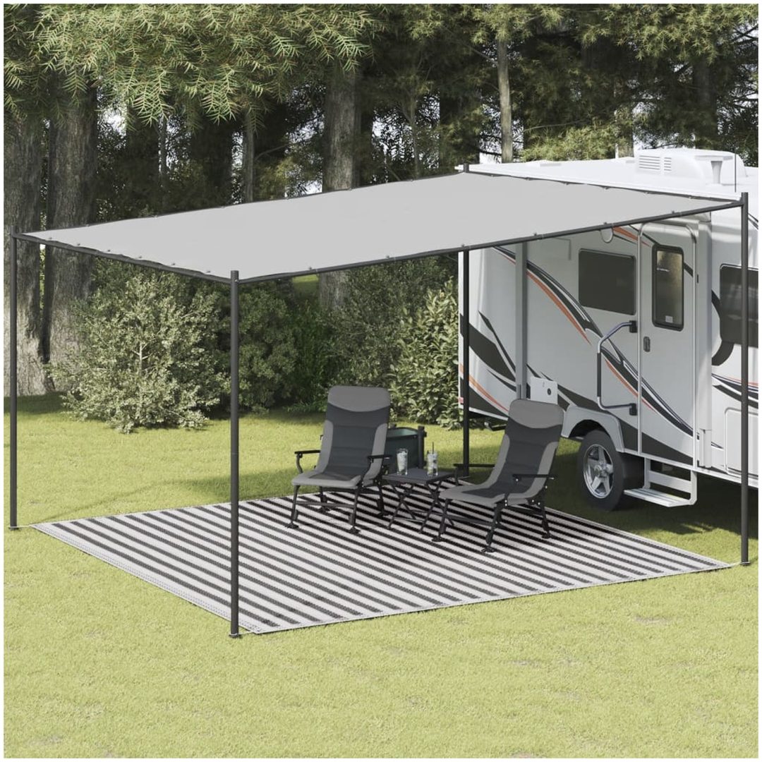 Tältmatta antracit och vit HDPE vidaXL 400 x 400 cm – bild 3
