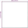 Tältmatta antracit och vit HDPE vidaXL 400 x 400 cm – miniatyr 9