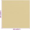 Tältmatta beige HDPE vidaXL 250 x 250 cm – miniatyr 5