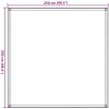 Tältmatta beige HDPE vidaXL 250 x 250 cm – miniatyr 8