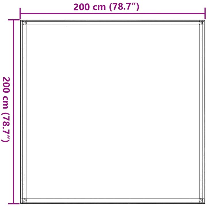 Tältmatta beige vidaXL 200 x 200 cm – bild 8