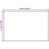 Tältmatta blå HDPE vidaXL 250 x 200 cm – miniatyr 7