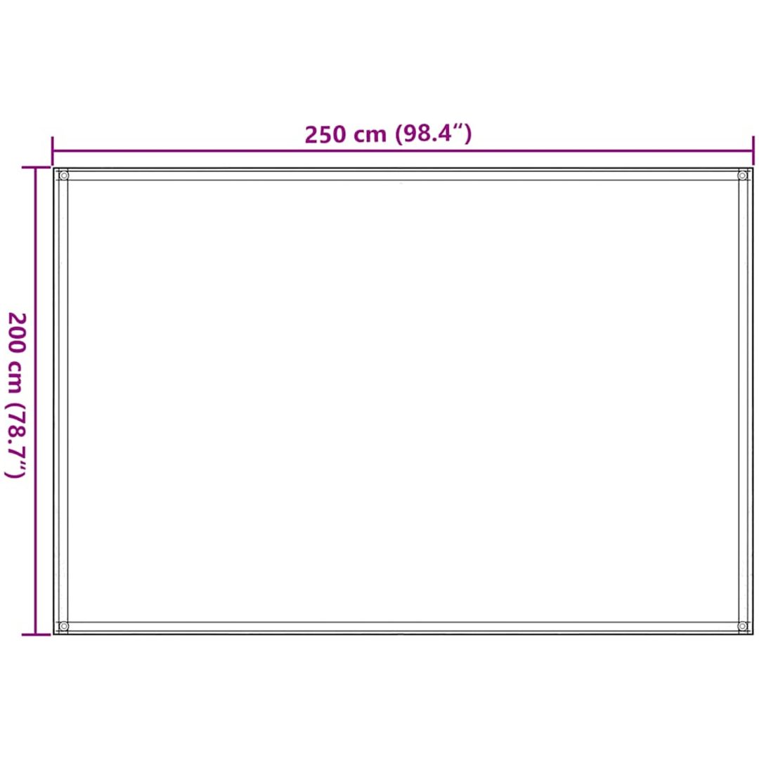 Tältmatta blå HDPE vidaXL 250 x 200 cm – bild 7