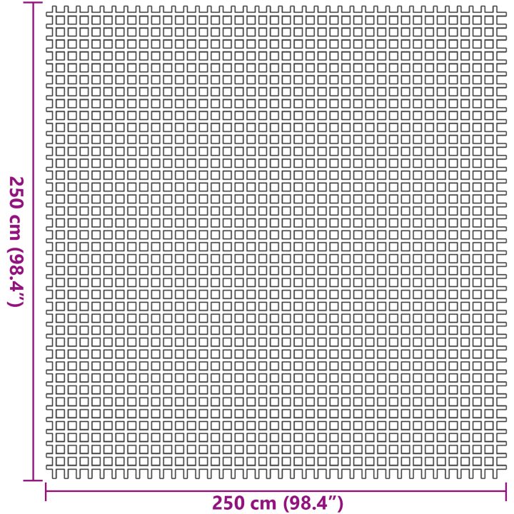 Tältmatta blå vidaXL 2,5 x 2,5 m – bild 7