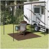Tältmatta brun vidaXL 250 x 250 cm – miniatyr 1