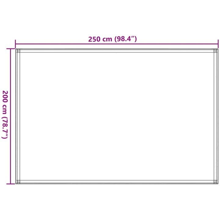 Tältmatta HDPE grön vidaXL 250 x 200 cm – bild 8