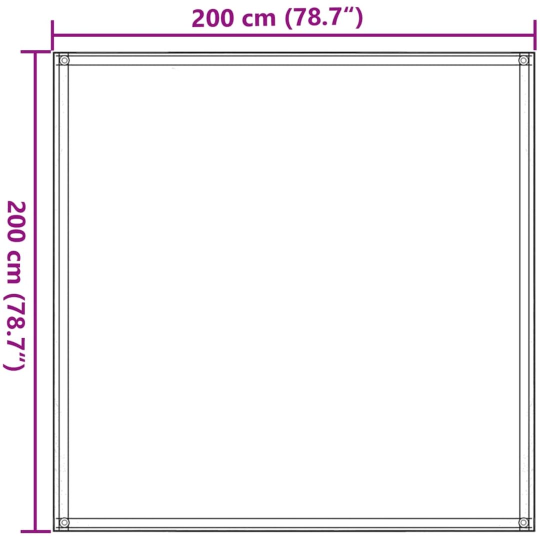 Tältmatta mörkgrön vidaXL 200 x 200 cm – bild 8