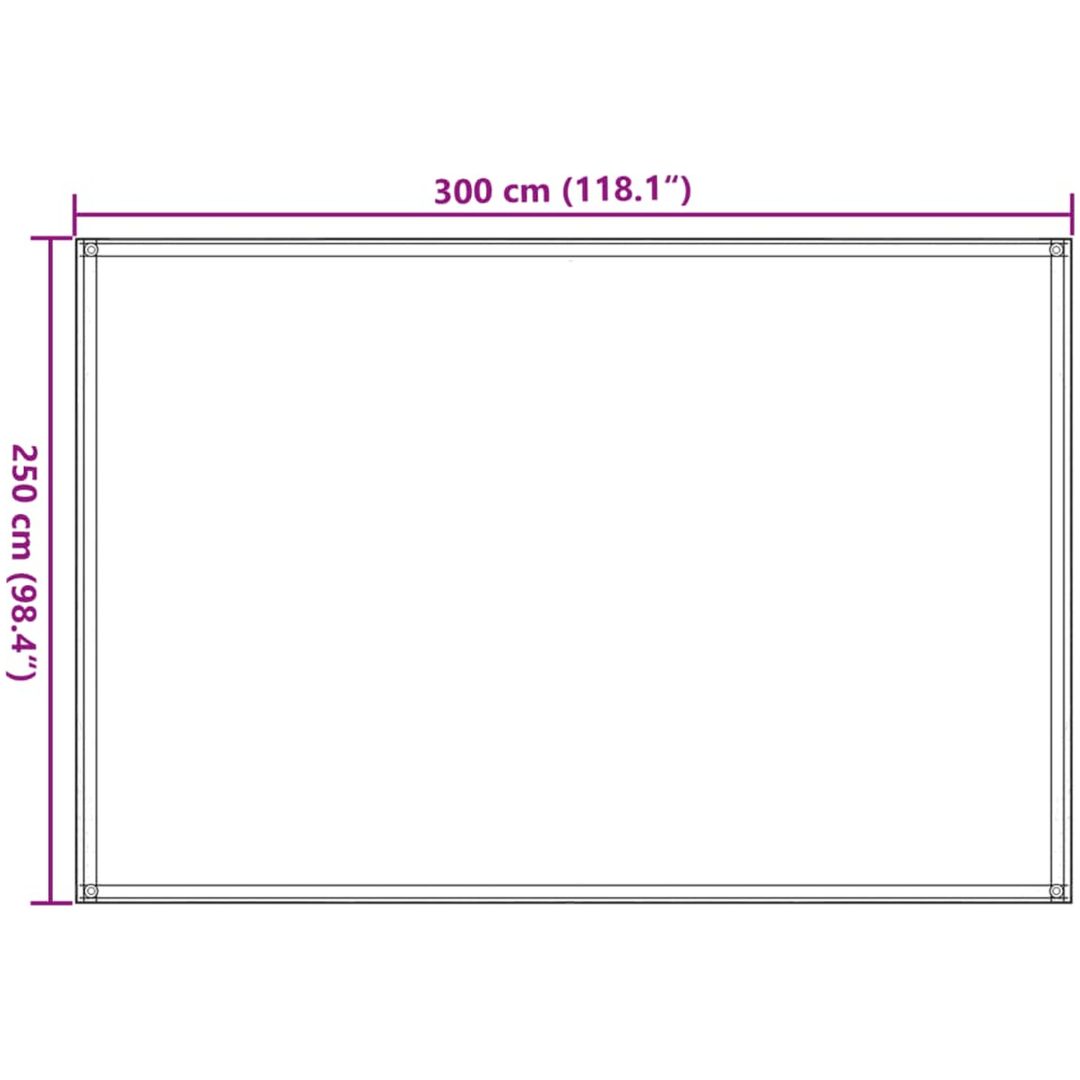 Tältmatta sandfärgat HDPE vidaXL 250 x 300 cm – bild 8