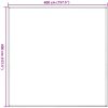 Tältmatta svart HDPE vidaXL 400 x 400 cm – miniatyr 8