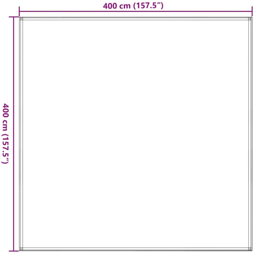 Tältmatta svart HDPE vidaXL 400 x 400 cm – bild 8