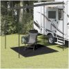 Tältmatta svart vidaXL 200 x 200 cm – miniatyr 1