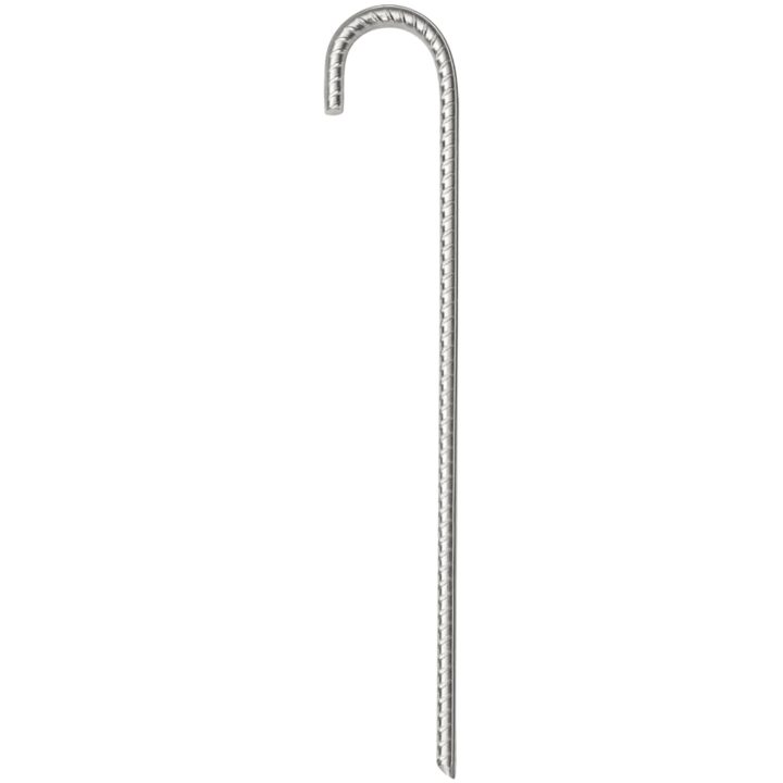 Tältpinnar 12 st 10 mm galvaniserat stål vidaXL 37 cm – bild 3