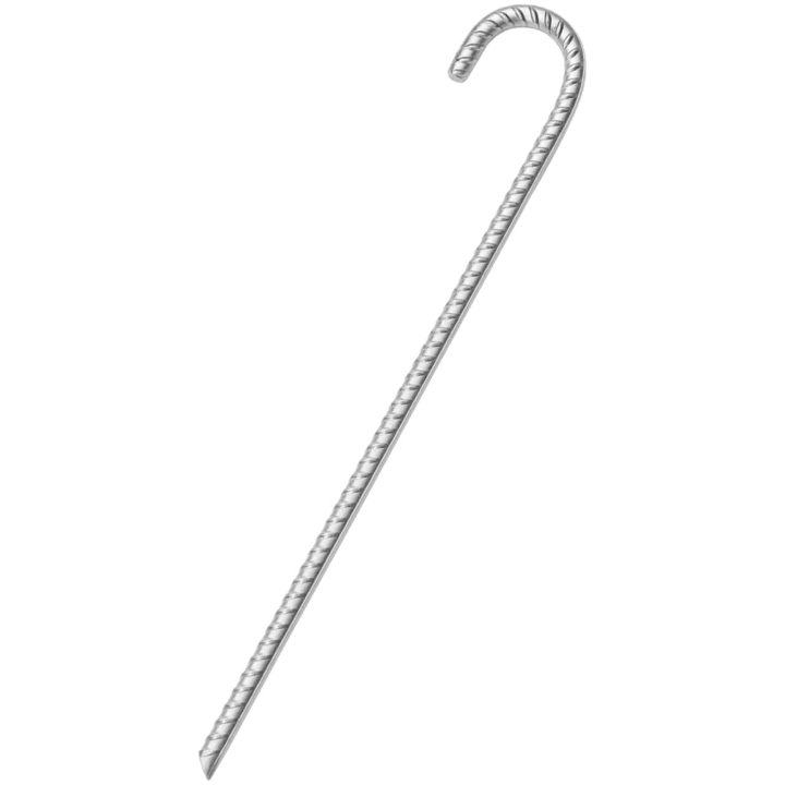 Tältpinnar 12 st 12 mm galvaniserat stål vidaXL 41.5 cm – bild 2