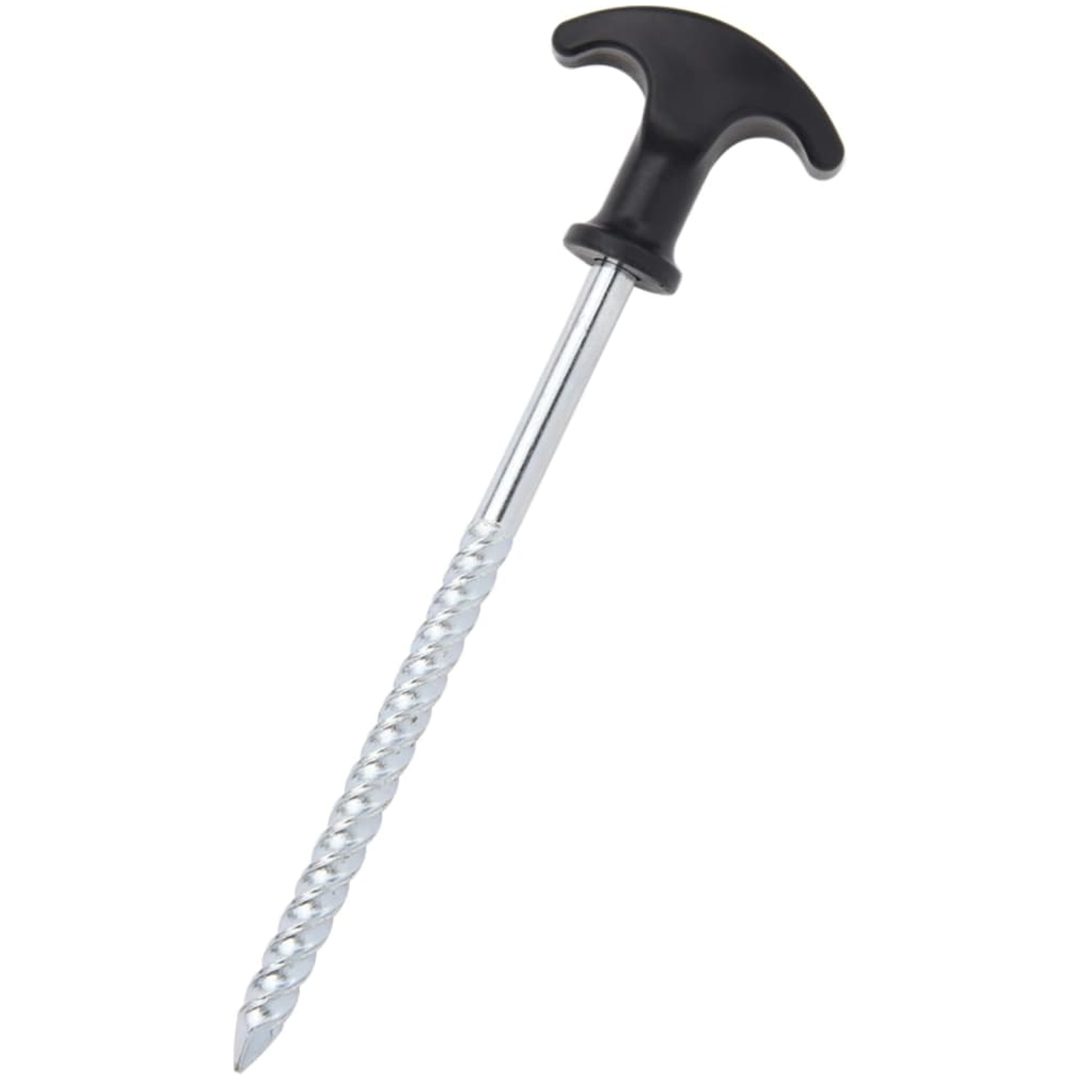 Tältpinnar 12 st 7 mm galvaniserat stål vidaXL 17 cm – bild 2