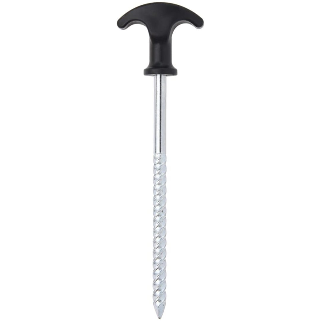 Tältpinnar 12 st 7 mm galvaniserat stål vidaXL 17 cm – bild 3
