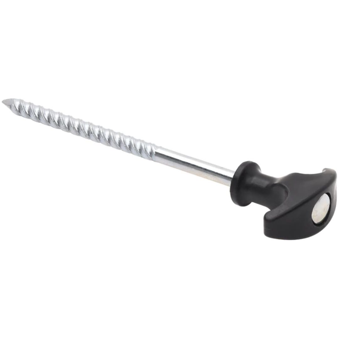 Tältpinnar 12 st 7 mm galvaniserat stål vidaXL 17 cm – bild 4