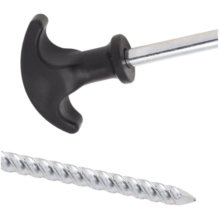 Tältpinnar 12 st 7 mm galvaniserat stål vidaXL 17 cm – bild 5