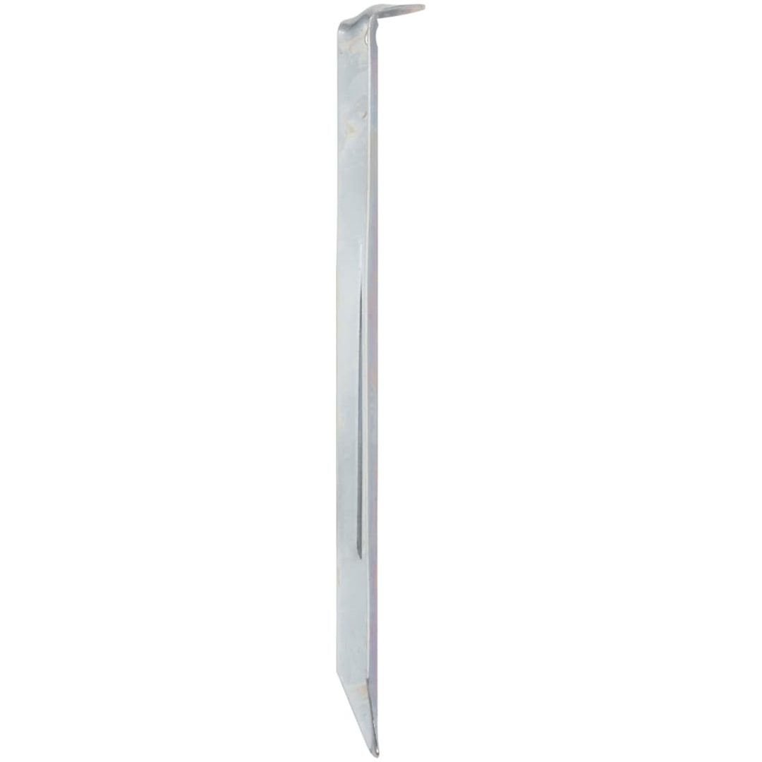 Tältpinnar 24 st 20 mm galvaniserat stål vidaXL 22 cm – bild 5