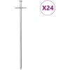 Tältpinnar 24 st 6 mm galvaniserat stål vidaXL 23 CM – miniatyr 1