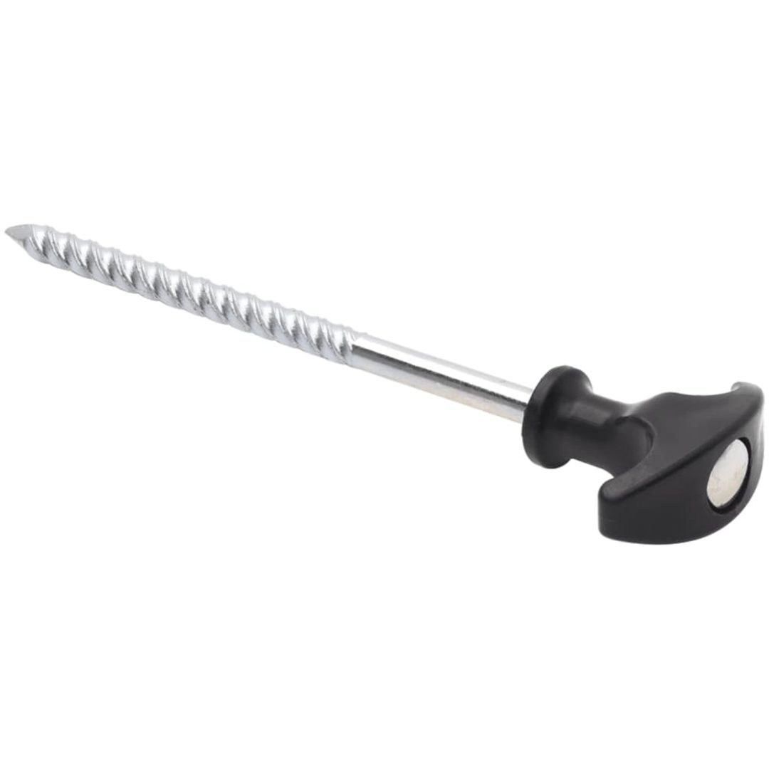 Tältpinnar 24 st 7 mm galvaniserat stål vidaXL 17 cm – bild 4