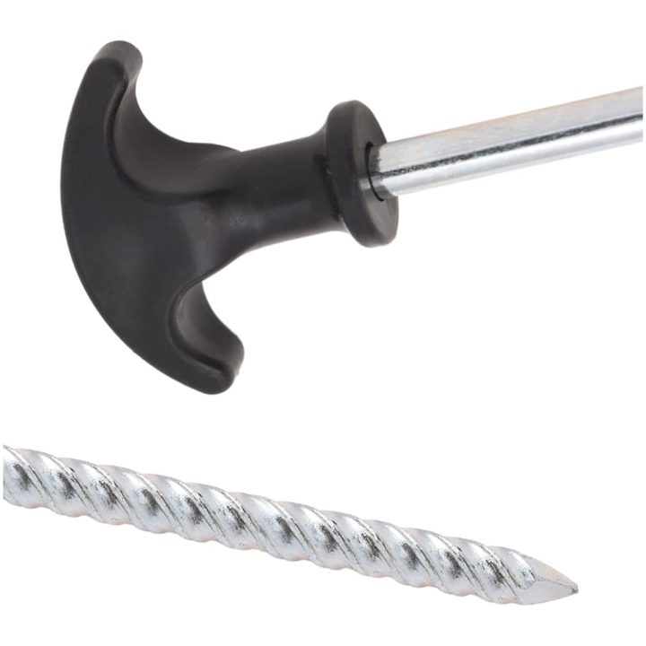 Tältpinnar 24 st 7 mm galvaniserat stål vidaXL 17 cm – bild 5
