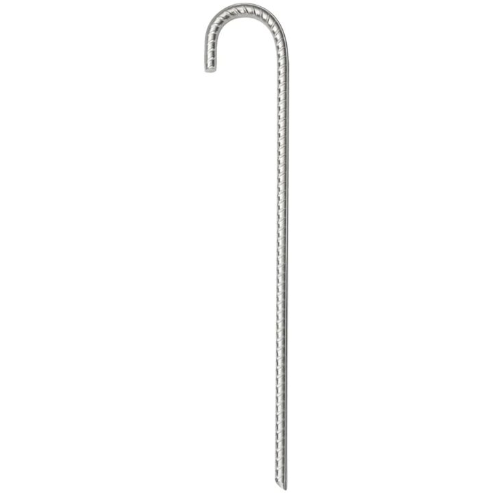 Tältpinnar 6 st 10 mm galvaniserat stål vidaXL 37 cm – bild 3