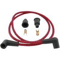 Tändkabel Universal Flätad Svart/röd DRAG SPECIALTIES