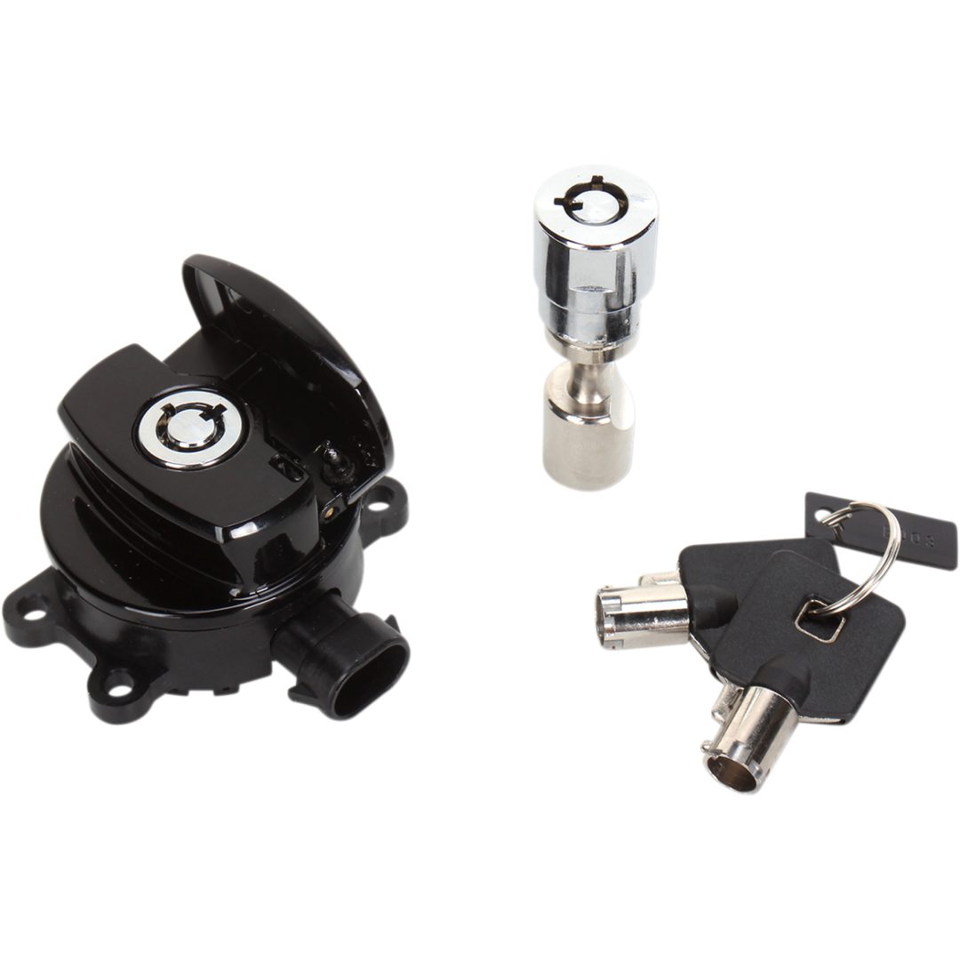 Tändningslås DRAG SPECIALTIES SWITCH BLK W/FRK LK 11-14