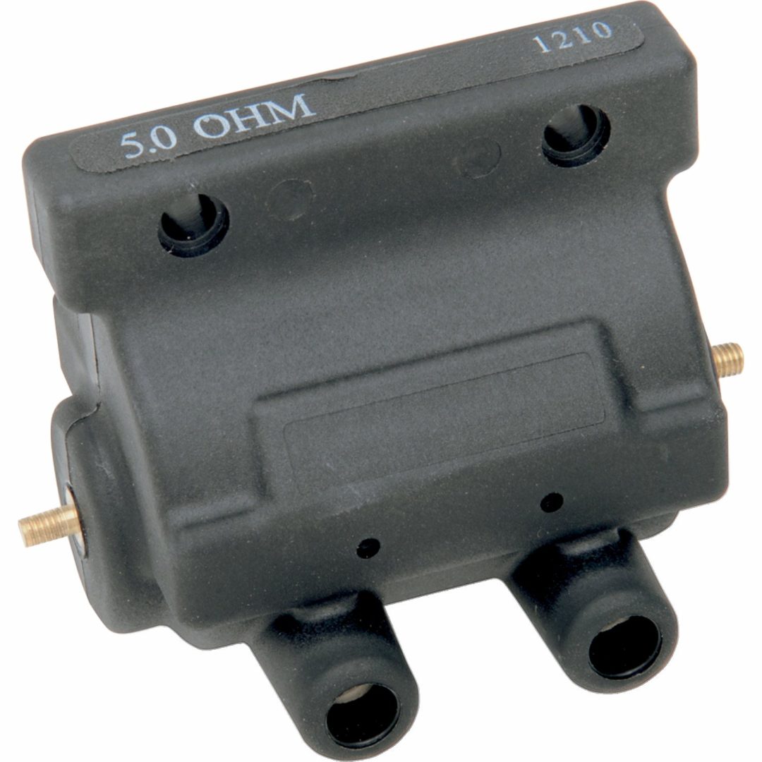 Tändspole 12V Röd DRAG SPECIALTIES COIL MOLDED 5 OHM BLACK