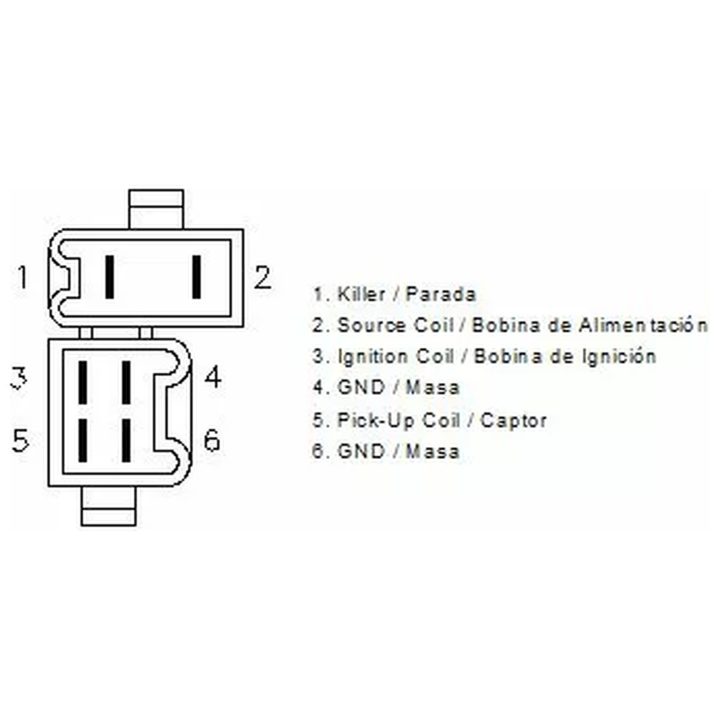 Tändspole Svart MOTOPLAT 12 V – bild 3