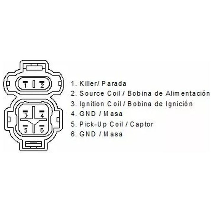 Tändspole Svart MOTOPLAT 12 V – bild 3
